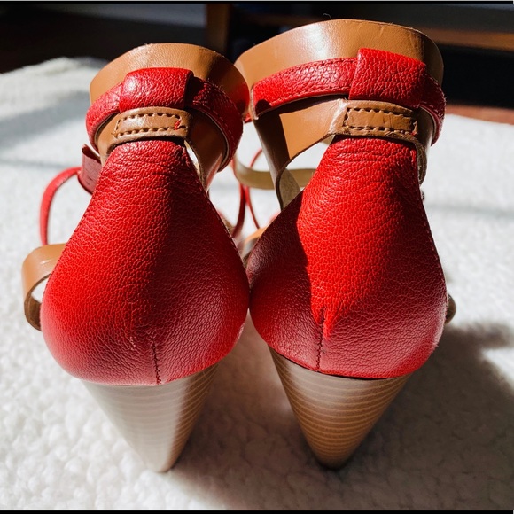 *NWOT* Enzo Angiolini Leather Wedges - Picture 3 of 6